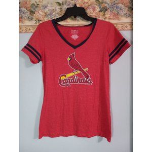 MLB St Louis Cardinals Small Red Fan Sports Casual Athleisure Outdoor TShirt Top